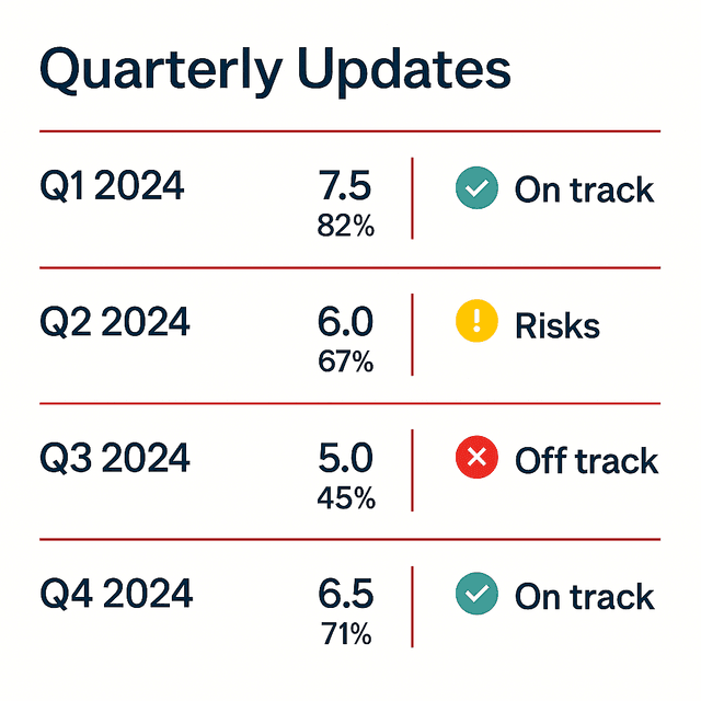 Quarterly Updates